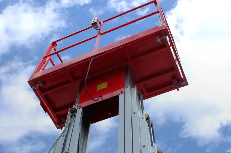 mástil vertical doble en altura chile