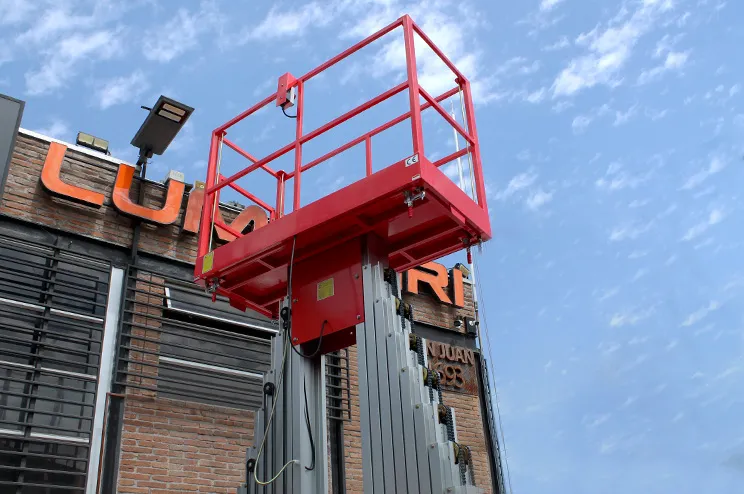 mástil vertical doble para 2 personas