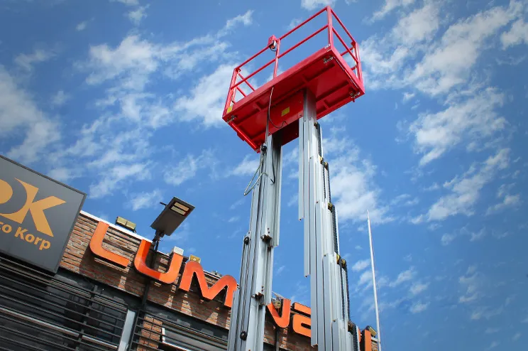 equipo mástil vertical para dos personas