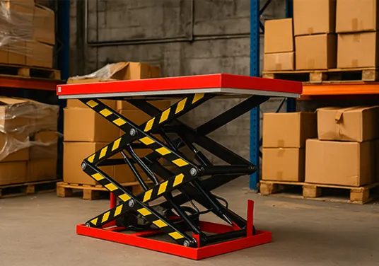 Mesa elevadora tipo tijera