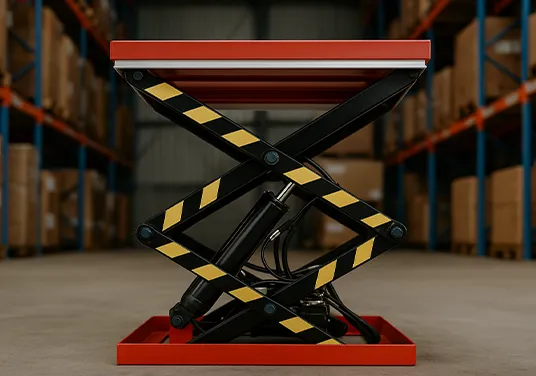 Mesa elevadora y giratoria para armado de pallets